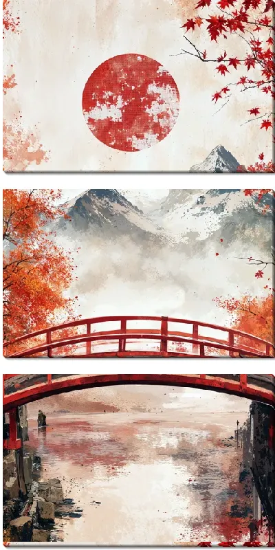 Модульная картина Японский стиль №21