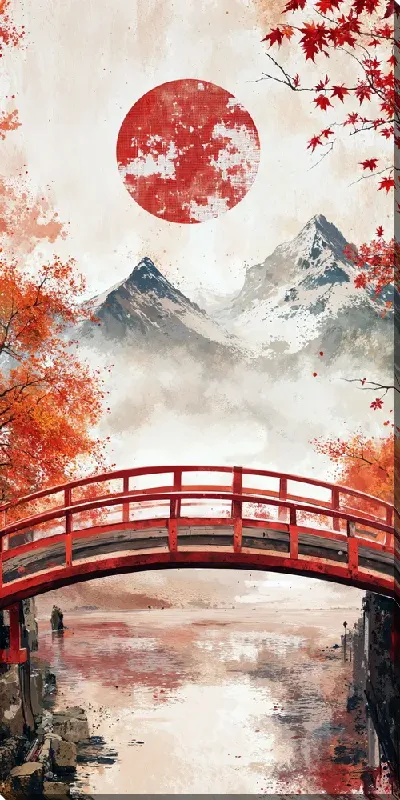 Картина маслом Японский стиль №21