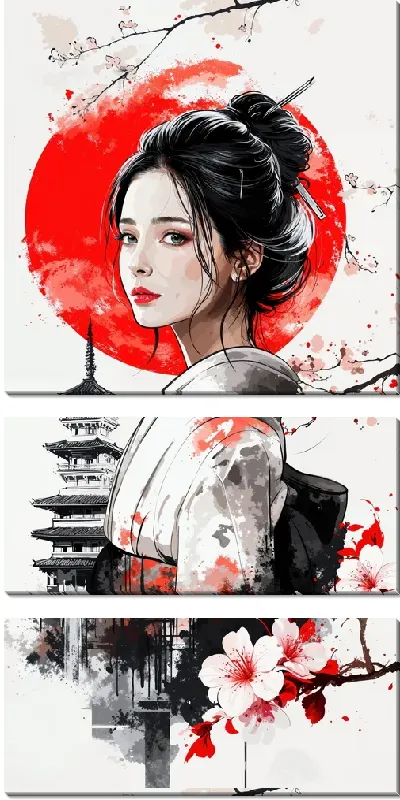 Модульная картина Японский стиль №29