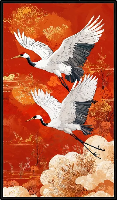 Картина Аисты №4