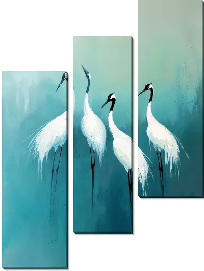Модульная картина Аисты №13