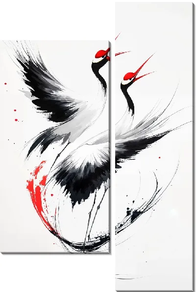 Модульная картина Аисты №16