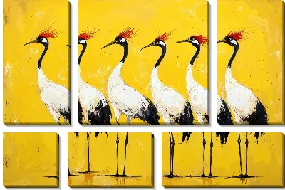 Модульная картина Аисты №18