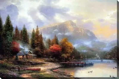 Горное озеро (Mountain lake) №8