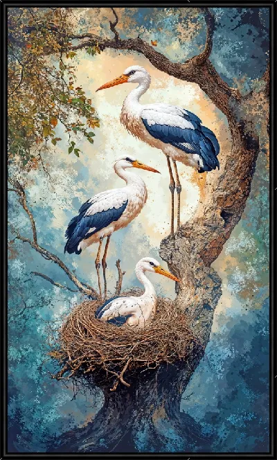 Картина Аисты №26