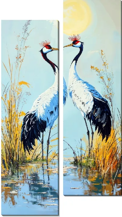 Модульная картина Аисты №28