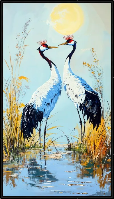 Картина Аисты №28