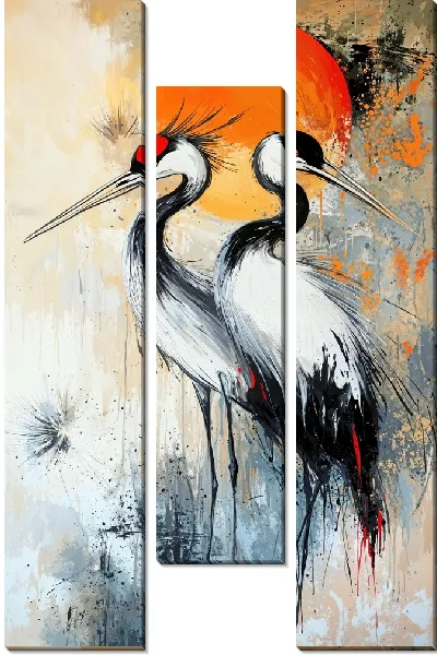 Модульная картина Аисты №33