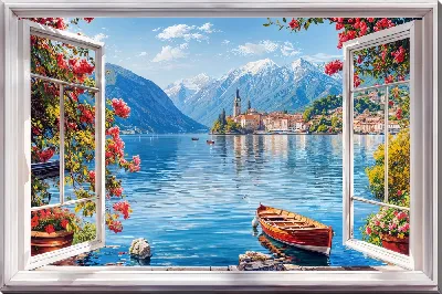 Картина маслом Распахнутое окно №6