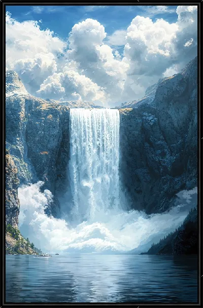 Картина Водопад пенный