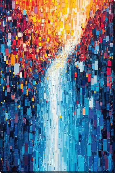 Картина маслом Арт водопад