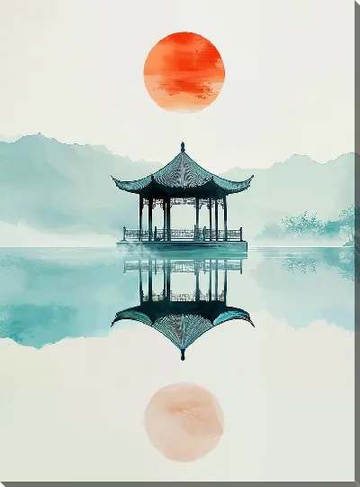 Картина маслом Китайский мотив №6