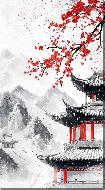 Картина маслом Китайский мотив №12