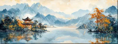 Картина маслом Китайский мотив №13