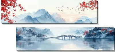 Модульная картина Китайский мотив №15