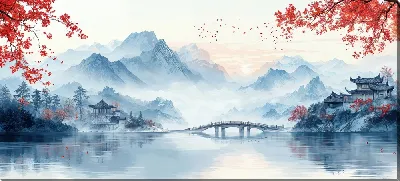 Картина маслом Китайский мотив №15