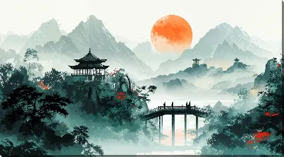 Картина маслом Китайский мотив №22