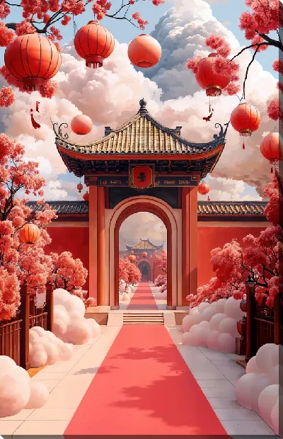 Картина маслом Китайский мотив №23