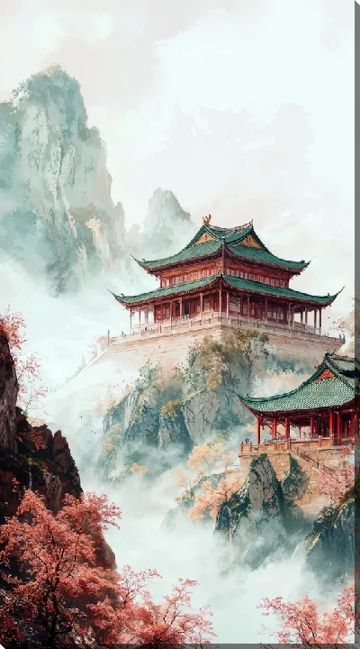 Картина маслом Китайский мотив №25