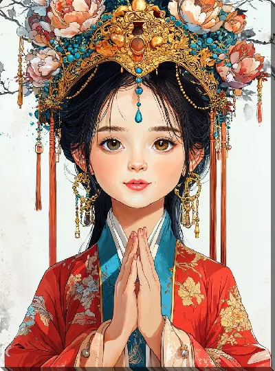 Картина маслом Китайский мотив №28