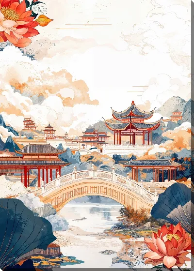 Картина маслом Китайский мотив №29