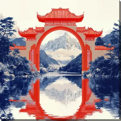 Картина маслом Китайский мотив №38