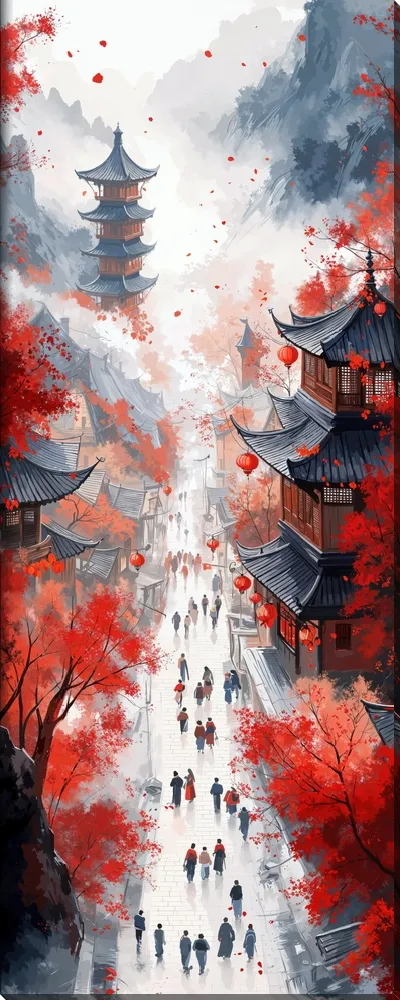 Картина маслом Китайский мотив №39