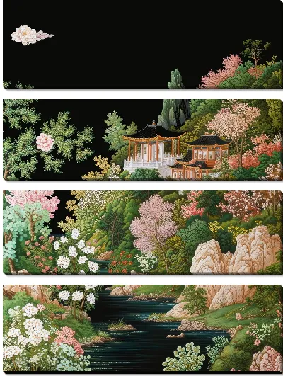 Модульная картина Китайский мотив №40