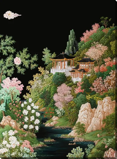 Картина маслом Китайский мотив №40