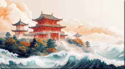 Картина маслом Китайский мотив №41