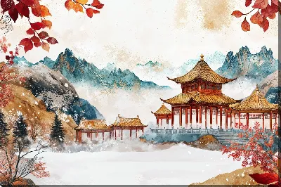 Картина маслом Китайский мотив №42