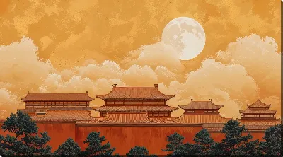 Картина маслом Китайский мотив №49