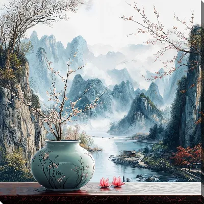 Картина маслом Китайский мотив №52