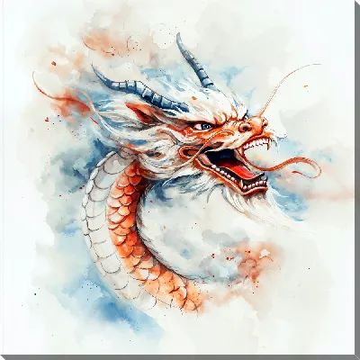 Картина маслом Дракон №5