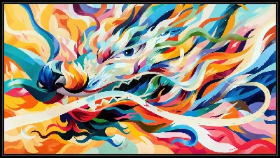 Картина Дракон в стиле арт