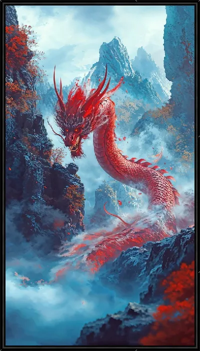 Картина Красный дракон