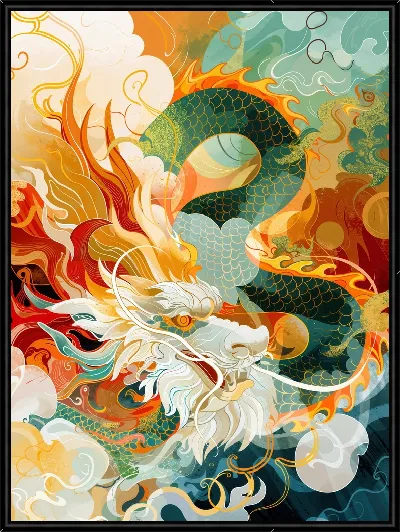 Картина Дракон №9