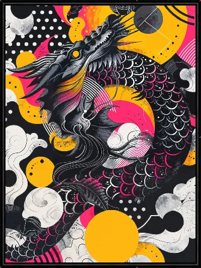 Картина Тайна дракона в стиле арт