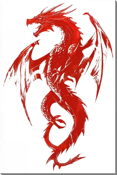 Картина маслом Дракон №22