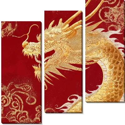 Модульная картина Китайский дракон