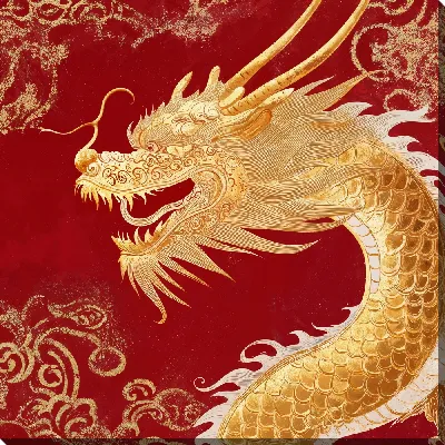 Картина маслом Китайский дракон