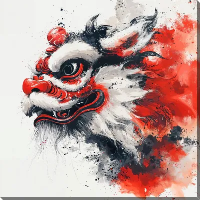 Картина маслом Великий дракон