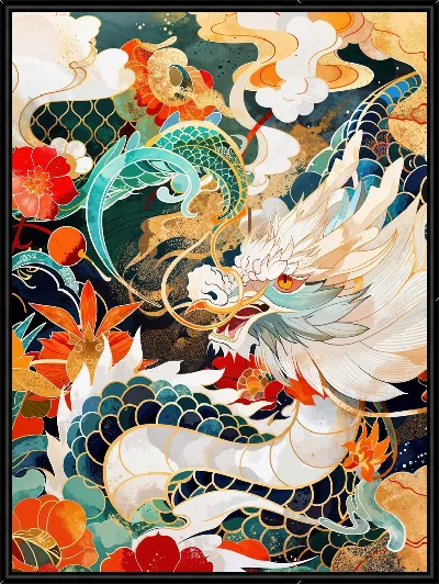 Картина Белый дракон