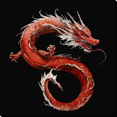 Картина маслом Дракон №33