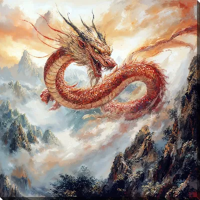 Картина маслом Дом дракона