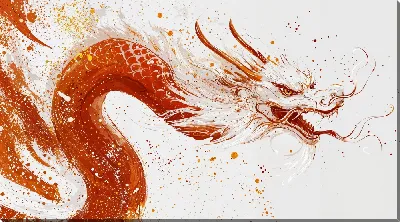 Картина маслом Дракон №35