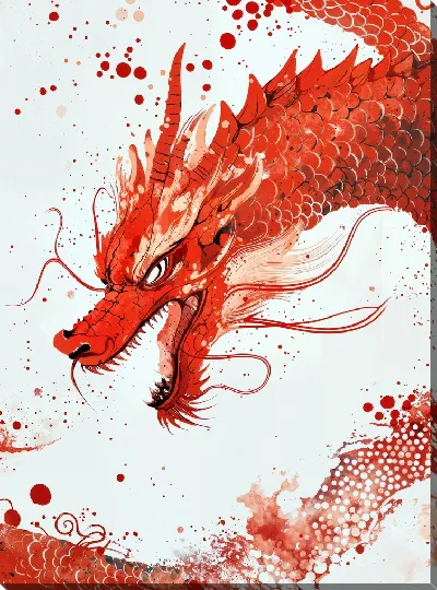 Картина маслом Глаз дракона