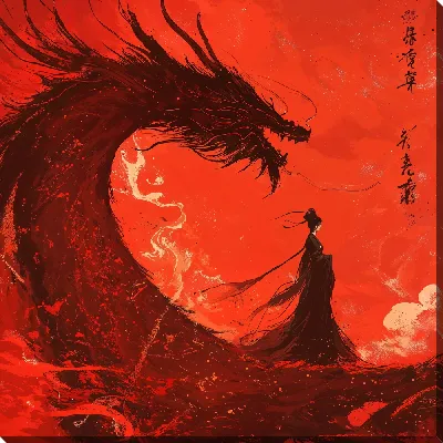 Картина маслом Тайна дракона