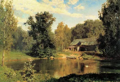 Картина Пруд в Абрамцеве