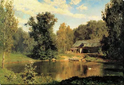 Картина Пруд в Абрамцеве